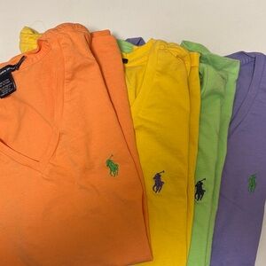 Ralph Lauren Colorful V-Neck T-Shirt Collection